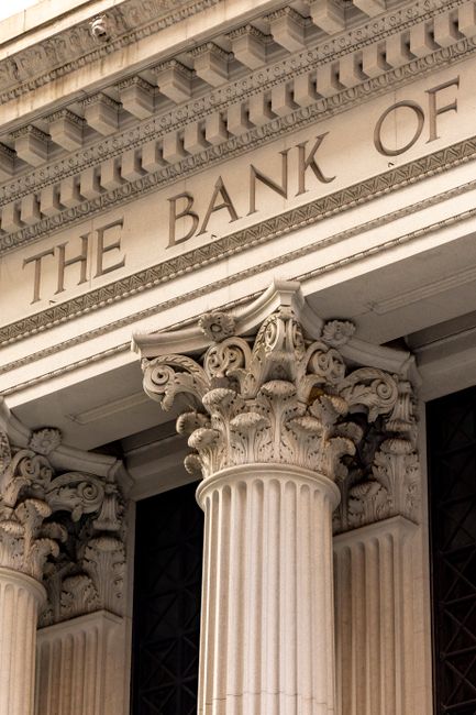 bank building columns pexels