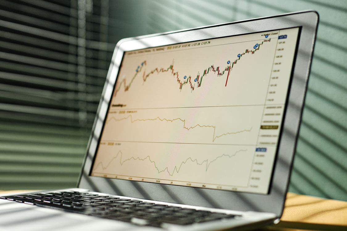 stock market chart pexels