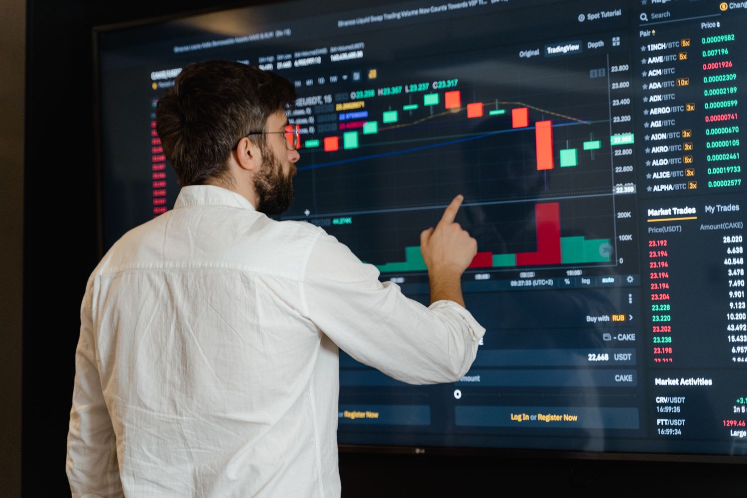pexels.com photo stock market chart